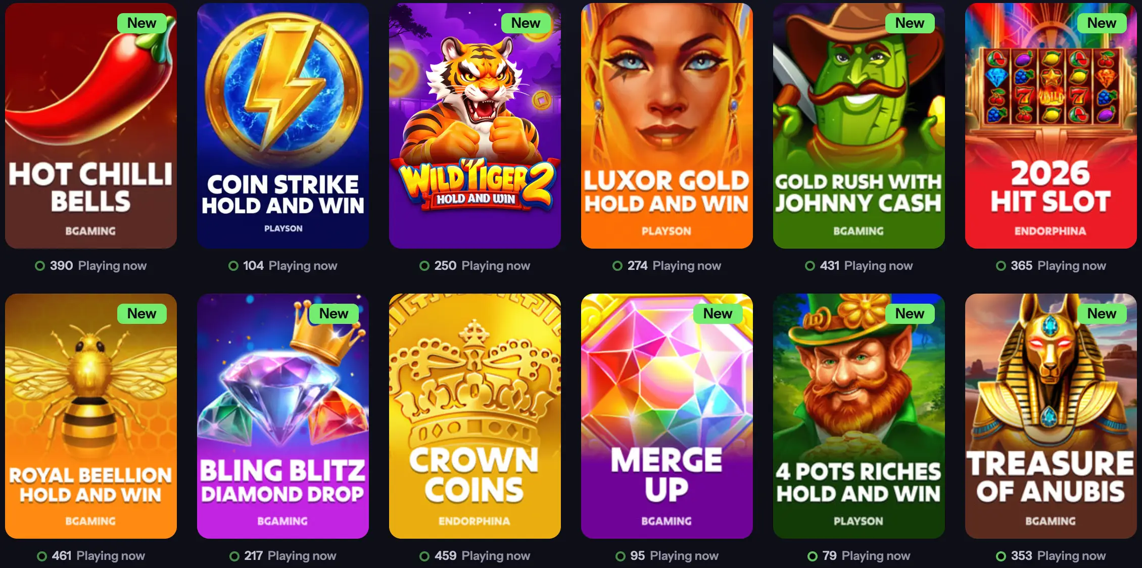 NightBet Casino slots lobby